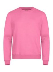 Clique Basic Roundneck bluza unisex, materiał antymechacący – bright pink. Czerwone bluzy damskie CLIQUE, xl, bez wzorów, z bawełny, bez ramiączek, bez kaptura. Za 156.07 zł.