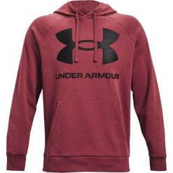 Bluza fitness męska Under Armour Rival Fleece Big Logo HD. Bluzy męskie Under Armour, m, bez wzorów, sportowe, bez ramiączek, z kapturem. Za 155.33 zł.