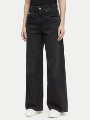 Calvin Klein Jeans Jeansy LV047E700G Czarny Wide Leg. Czarne jeansy damskie Calvin Klein Jeans, bez wzorów, z bawełny. Za 529.99 zł.