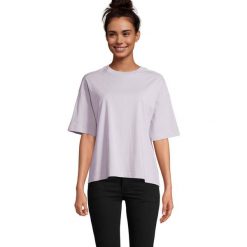 Koszulka Damska Boxy Oversized T-shirt. Czerwone t-shirty damskie SOL'S, s, bez wzorów, sportowe, bez kołnierzyka, bez ramiączek. Za 75.99 zł.