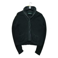 Second life - Damski czarny sweter rozpinany - Stan dobry. Czarne kardigany damskie Ralph Lauren, s, bez wzorów, eleganckie, bez kołnierzyka. Za 51.08 zł.