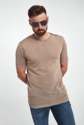 Sweter męski lniany LIU JO. Swetry męskie Liu Jo, l, bez wzorów, ze lnu, bez kołnierzyka, bez ramiączek. W wyprzedaży za 431.20 zł.