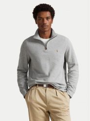 Polo Ralph Lauren Sweter 710P07411003 Szary Regular Fit. Szare swetry męskie Polo Ralph Lauren, m, bez wzorów, z bawełny, bez kołnierzyka, bez ramiączek. Za 849.99 zł.