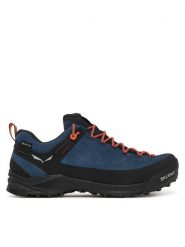 Salewa Trekkingi Wildfire Leather GTX M 61416 Niebieski. Niebieskie buty zimowe męskie Salewa, ze skóry, bez zapięcia. Za 869.99 zł.