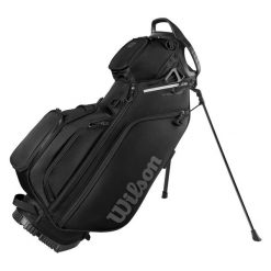 Torba na statyw golfowy Wilson Golf Staff Talus 5. Czarne swetry męskie Wilson, bez wzorów, eleganckie, bez kołnierzyka, bez ramiączek. Za 1,078.50 zł.