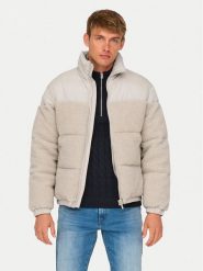 Only & Sons Kurtka zimowa 22030456 Beżowy Regular Fit. Brązowe kurtki męskie Only & Sons, na zimę, m, bez wzorów, z syntetyku, bez kaptura. Za 259.99 zł.