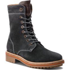 Trapery GANT - Natalie 17543926 Black/Grey G006. Szare trapery damskie GANT, ze skóry, bez zapięcia. W wyprzedaży za 389.00 zł.