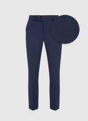 PAKO LORENTE – Spodnie garniturowe w kolorze granatowym. Eleganckie spodnie męskie Pako Lorente, bez wzorów, z elastanu, eleganckie. Za 489.99 zł.