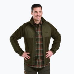 Kurtka męska Pinewood Pile Fleece. Zielone kurtki męskie Pinewood, m, bez wzorów, sportowe, bez kaptura. Za 429.99 zł.