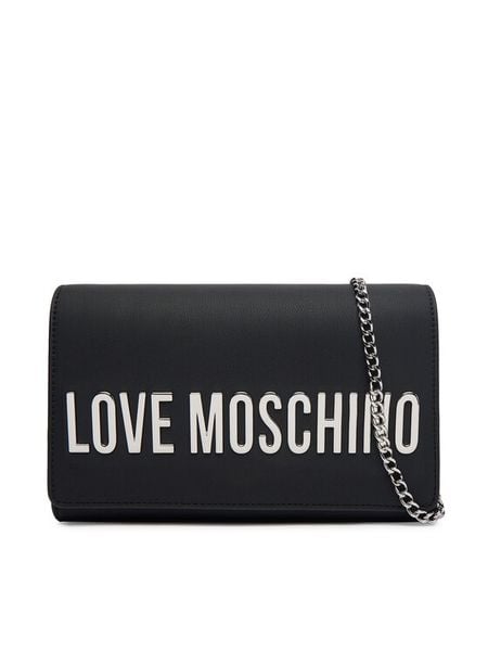 LOVE MOSCHINO Torebka JC4103PP1OKD000B Czarny. Czarne torebki do ręki damskie Love Moschino, bez wzorów, ze skóry, bez dodatków. Za 699.99 zł.