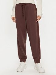 EA7 Emporio Armani Spodnie dresowe 7W000008 AF10195 UA006 Brązowy Loose Fit. Brązowe spodnie dresowe damskie EA7 Emporio Armani, bez wzorów, z bawełny. Za 389.99 zł.