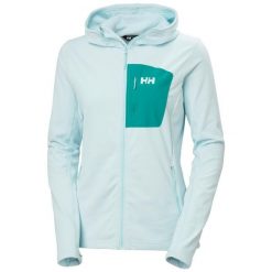 Bluza damska z kapturem Helly Hansen Versalite. Niebieskie bluzy damskie Helly Hansen, bez wzorów, z polaru, sportowe, bez ramiączek, z kapturem. Za 465.00 zł.