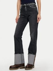 Please Jeansy P3APCPOEQS Szary Regular Fit. Szare jeansy damskie Please, bez wzorów, z bawełny. Za 299.99 zł.