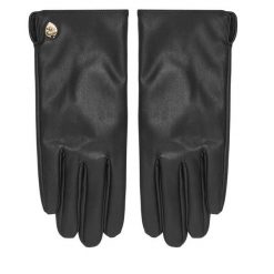 Rękawiczki Damskie Guess. Czarne rękawiczki damskie Guess, z aplikacjami. Za 179.99 zł.