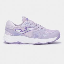 Buty sportowe halowe damskie Joma V.Dynamic 2519. Fioletowe obuwie sportowe damskie Joma, bez wzorów, bez zapięcia, do siatkówki. Za 229.00 zł.