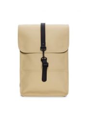 Rains Plecak Backpack Mini W3 13020 Beżowy. Brązowe plecaki damskie Rains, bez wzorów, z materiału. Za 199.99 zł.