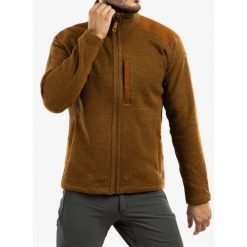 Bluza turystyczna męska Fjallraven Buck Fleece. Brązowe bluzy męskie Fjällräven, m, bez wzorów, bez ramiączek, bez kaptura. Za 748.99 zł.