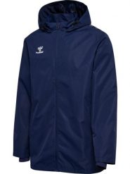 Wodoodporna kurtka Hummel Authentic All Weather. Niebieskie kurtki sportowe damskie Hummel, xl, bez wzorów, z elastanu, bez ramiączek, z kapturem, do biegania. Za 255.81 zł.