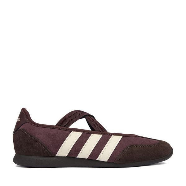 Baleriny adidas. Fioletowe balerinki damskie Adidas, bez wzorów, bez obcasa, bez zapięcia. Za 279.99 zł.