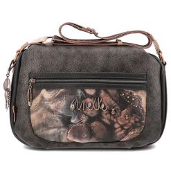 Brązowa Torebka Anekke Modna Listonoszka Damska. Brązowe listonoszki damskie Anekke, z aplikacjami, z materiału, z nadrukiem, bez dodatków. Za 399.00 zł.