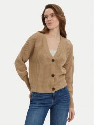 Vero Moda Kardigan Lea 10249632 Beżowy Regular Fit. Brązowe kardigany damskie Vero Moda, m, bez wzorów, z syntetyku, bez kołnierzyka. Za 119.99 zł.