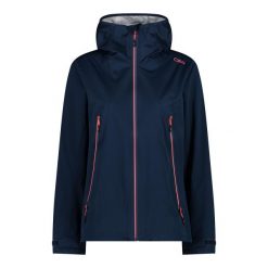 Kurtka z kapturem shell unlimitech damska CMP. Niebieskie kurtki sportowe damskie CMP, bez wzorów, z puchu, bez ramiączek, z kapturem, trekkingowe. Za 524.20 zł.