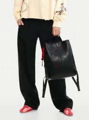 Desigual Plecak 26SAKP43 Czarny. Czarne plecaki damskie Desigual, bez wzorów, ze skóry. Za 489.99 zł.