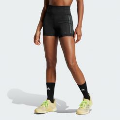Legginsy Optimé 3-Stripes 1/4 Short. Czarne legginsy sportowe damskie Adidas, l, bez wzorów, z elastanu, z podwyższonym stanem, krótkie, na fitness i siłownię, climacool (adidas). Za 191.40 zł.