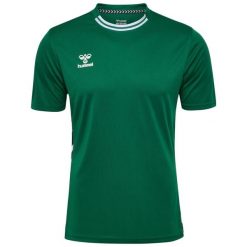 Koszulka Hummel Playful. Zielone bluzki damskie Hummel, bez wzorów, sportowe, bez kołnierzyka, bez ramiączek. Za 137.00 zł.