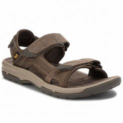 Buty do chodzenia męskie Teva Langdon. Brązowe buty zimowe męskie Teva, bez wzorów, z materiału, bez obcasa, bez zapięcia. W wyprzedaży za 346.60 zł.