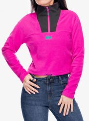 Bluza damska Helly Hansen Daybreaker Cropped Fleece. Czerwone bluzy damskie Helly Hansen, xs, bez wzorów, z materiału, bez ramiączek, bez kaptura. Za 256.60 zł.