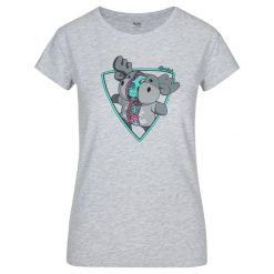 Damski bawełniany t-shirt Kilpi ALBION-W. Czarne t-shirty damskie Kilpi, xs, bez wzorów, z bawełny, sportowe, bez kołnierzyka, bez ramiączek. Za 75.03 zł.