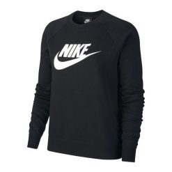 Damska Bluza Sportswear Essential. Czarne bluzy damskie Nike, bez wzorów, bez ramiączek, bez kaptura. Za 325.99 zł.
