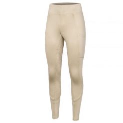 Legginsy jeździeckie damskie z pełnym lejem START Medway. Zielone legginsy damskie START, bez wzorów, z materiału. Za 251.99 zł.