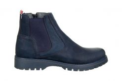 Trzewiki Bayla-081 962 Juma Blue 081124, Niebieski, Skóra naturalna - 44. Niebieskie botki męskie Bayla, bez wzorów, z materiału, za kostkę, bez zapięcia. W wyprzedaży za 179.10 zł.