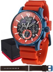 Zegarek męski Vostok Europe VR42-595D734S czerwony. Czerwone zegarki męskie Vostok Europe, bez wzorów. Za 3,252.74 zł.