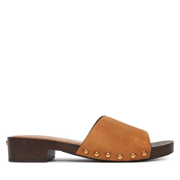 Klapki Tamaris. Brązowe klapki damskie Tamaris, bez wzorów, bez obcasa, bez zapięcia. Za 172.99 zł.