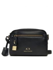 Armani Exchange Torebka XW000303 AF12040 UC001 Czarny. Czarne listonoszki damskie Armani Exchange, bez wzorów, z materiału, bez dodatków. Za 379.99 zł.