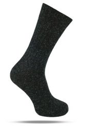 Ciepłe Wełniane Skarpetki Zimowe - Grafit, Melanż. Szare skarpety męskie His Story, bez wzorów, z elastanu. Za 39.99 zł.