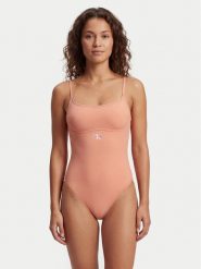 Calvin Klein Swimwear Strój kąpielowy LV00Q61217 Różowy. Czerwone stroje kąpielowe damskie Calvin Klein Swimwear, xl, bez wzorów, z syntetyku. Za 244.99 zł.