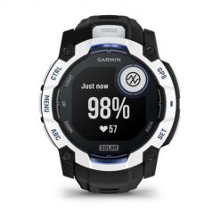Smartwatch Garmin Instinct 3 Solar 010-02935-03 50mm czarno-biały. Białe zegarki smartwatch Garmin, bez wzorów. Za 1,692.99 zł.