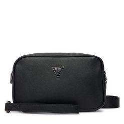 Saszetka Guess. Czarne saszetki i nerki męskie Guess, z aplikacjami. Za 329.99 zł.