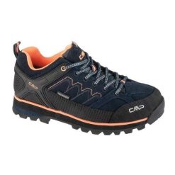 Buty Damskie Skóra Niski Stan Moon. Niebieskie obuwie trekkingowe damskie CMP, z koronki, bez zapięcia. Za 698.99 zł.