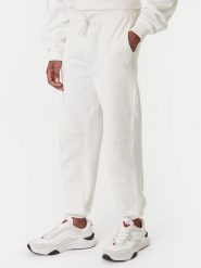 Guess Spodnie dresowe Z6RB03 K9YI1 Biały Regular Fit. Białe spodnie sportowe męskie Guess, m, z aplikacjami, z bawełny. Za 349.99 zł.