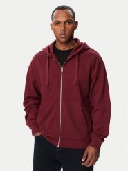 HUGO Bluza Dapozip 50548651 Bordowy Relaxed Fit. Czerwone bluzy męskie Hugo, m, bez wzorów, z bawełny, bez ramiączek, bez kaptura. Za 599.99 zł.
