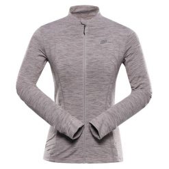 Bluza damska turystyczna szybkoschnąca Alpine Pro Golla 2. Brązowe bluzy damskie Alpine Pro, bez wzorów, bez ramiączek, bez kaptura. W wyprzedaży za 299.00 zł.