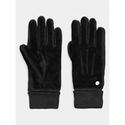 Rękawiczki Damskie Barts Stephaney. Czarne rękawiczki damskie Barts, bez wzorów, ze skóry. Za 249.00 zł.