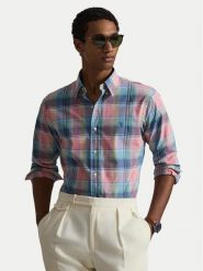 Polo Ralph Lauren Koszula 710P06020006 Różowy Custom Fit. Czerwone koszule męskie Polo Ralph Lauren, m, bez wzorów, z bawełny, bez kołnierzyka, bez ramiączek. Za 729.99 zł.