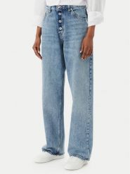 HUGO Jeansy Leni 50559617 Niebieski Loose Fit. Niebieskie jeansy damskie Hugo, bez wzorów, z bawełny. Za 449.99 zł.