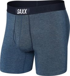 SAXX Bokserki męskie wygodne SAXX ULTRA Boxer Brief Fly - granatowe S. Bokserki męskie Saxx, bez wzorów. Za 110.49 zł.